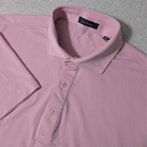Turtleson Polo Shirt Mens Med Pink Short Sleeve Stretch Performance